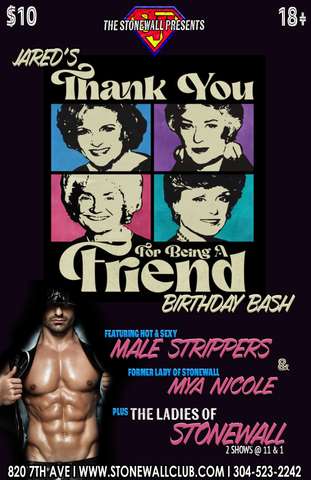 Saturday April 11th, 2026 The Stonewall Presents