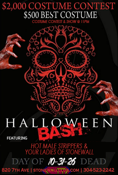 Saturday October 31st, 2026 The Stonewall Presents