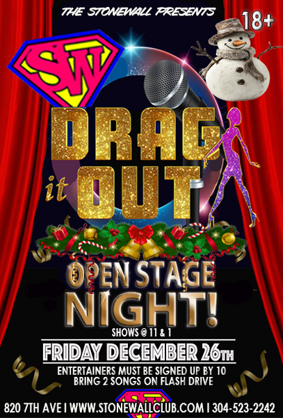 Friday December 26th, 2025 The Stonewall Presents