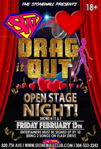 Friday February 13th, 2026 The Stonewall Presents