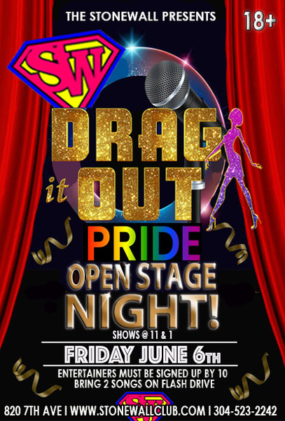 Friday June 6th, 2025 The Stonewall Presents