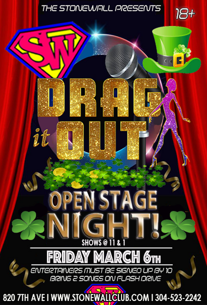 Friday March 6th, 2026 The Stonewall Presents