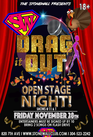 Friday November 28th, 2025 The Stonewall Presents