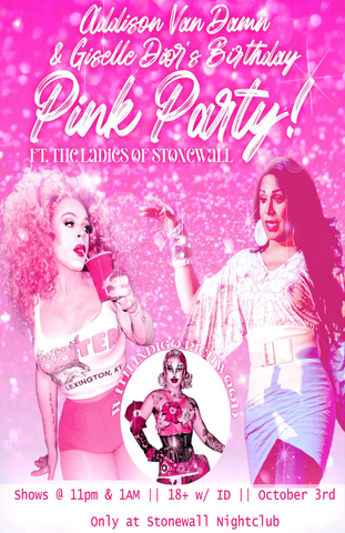 Saturday October 3rd, 2026 The Stonewall Presents