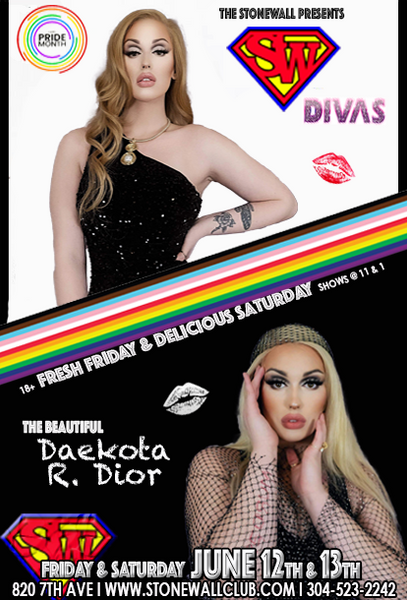 Friday & Saturday June 12th & 13th, 2026 The Stonewall Presents