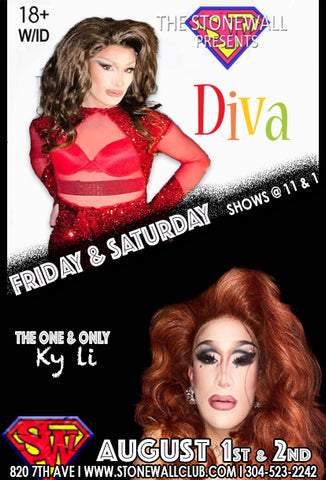 Friday & Saturday August 1st & 2nd, 2025 The Stonewall Presents