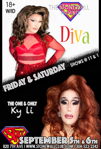 Friday & Saturday September 5th & 6th, 2025 The Stonewall Presents