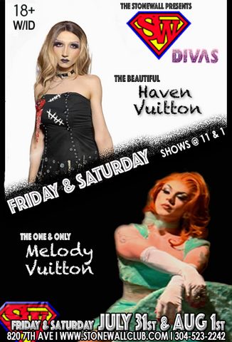 Friday & Saturday July 31st & Aug 1st, 2026 The Stonewall Presents