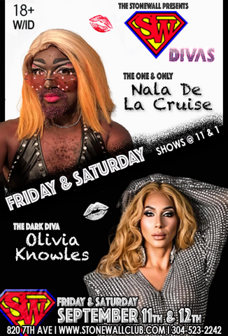 Friday & Saturday September 11th & 12th, 2026 The Stonewall Presents