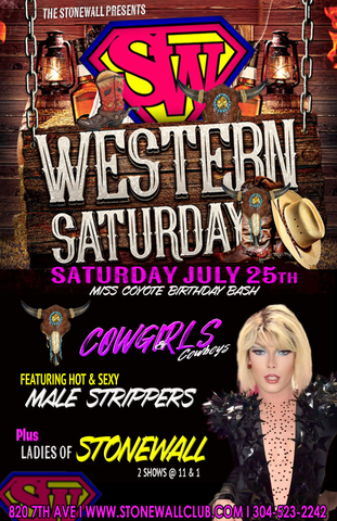 Saturday July 25th, 2026 The Stonewall Presents